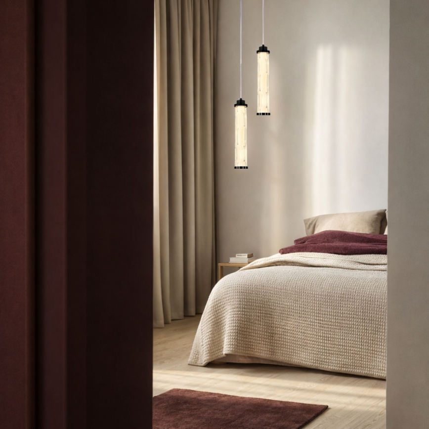 Lustre LED suspenso por cabo CORTE LED/10W/230V, preto