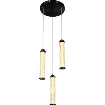 Lustre LED suspenso por cabo CORTE LED/25W/230V preto