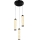 Lustre LED suspenso por cabo CORTE LED/25W/230V preto