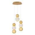 Lustre LED suspenso por cabo CREMONA LED/17W/230V 3000K dourado