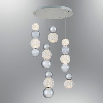 Lustre LED suspenso por cabo CREMONA LED/34W/230V 3000K cromado mate