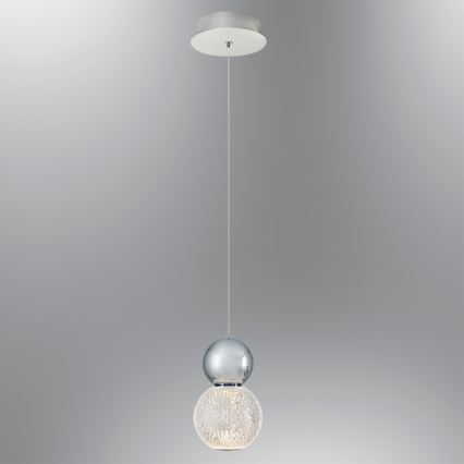 Lustre LED suspenso por cabo CREMONA LED/5W/230V 3000K cromo mate