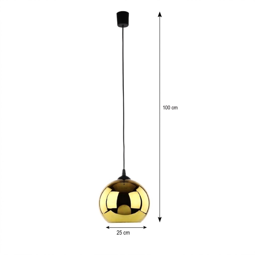 Lustre LED suspenso por cabo CUBUS Ø 25 cm 1xE27/15W/230V