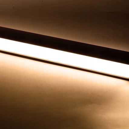 Lustre LED suspenso por cabo/de sobrepor LED/44W/230V 3000K 120 cm preto