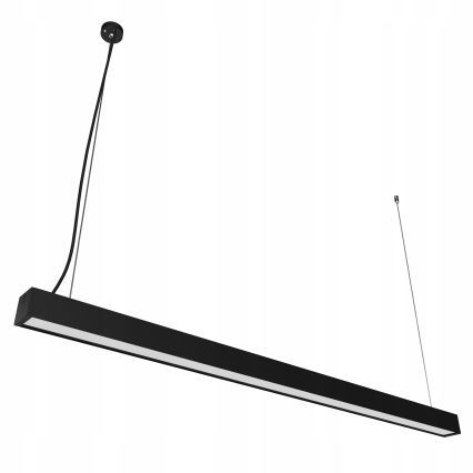 Lustre LED suspenso por cabo/de sobrepor LED/44W/230V 3000K 120 cm preto