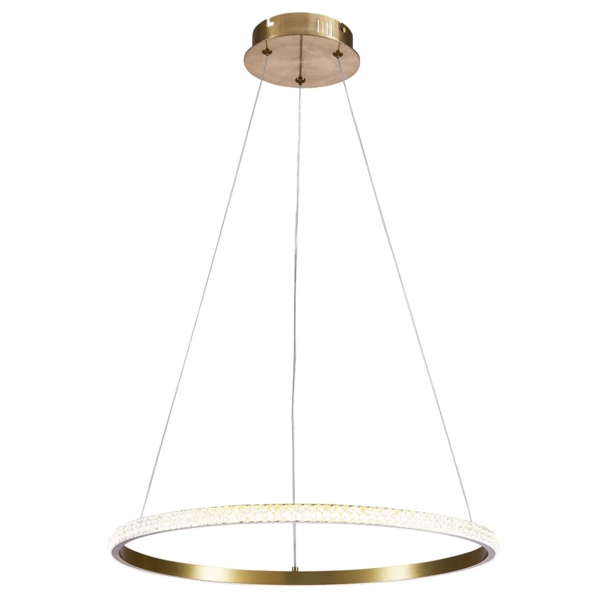 Lustre LED suspenso por cabo DIANA LED/25W/230V 4000K diâmetro 50 cm dourado