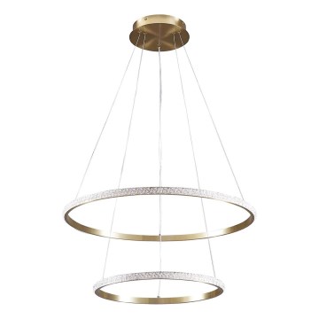 Lustre LED suspenso por cabo DIANA LED/44W/230V 4000K Ø 59 cm dourado