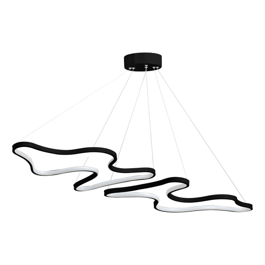 Lustre LED suspenso por cabo DUPLE ARTISAN LED/80W/230V 6500K preto