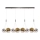 Lustre LED suspenso por cabo ENNA 12xG9/5W/230V 3000K fumê/dourado