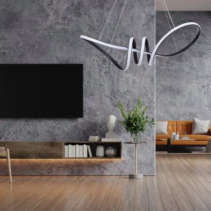 Lustre LED suspenso por cabo FLAVIA LED/44W/230V preto