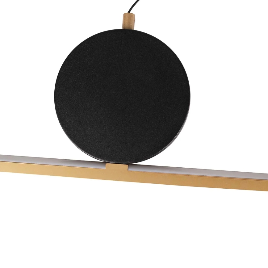 Lustre LED suspenso por cabo FLORENTYNA LED/48W/230V 4000K dourado/preto