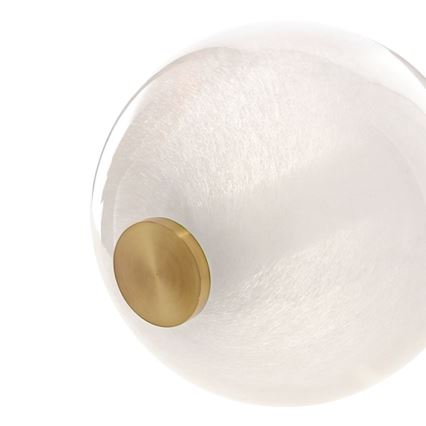 Lustre LED suspenso por cabo FLORES LED/12W/230V dourado/laranja