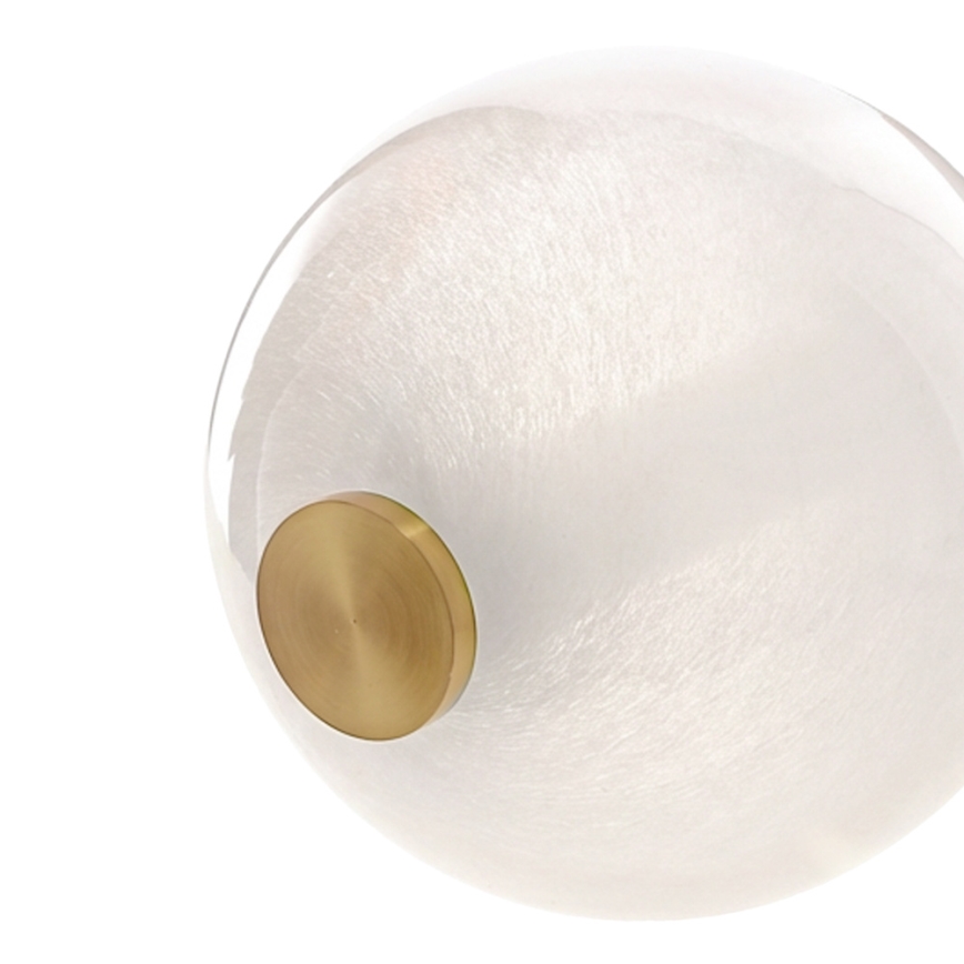 Lustre LED suspenso por cabo FLORES LED/12W/230V dourado/laranja