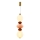 Lustre LED suspenso por cabo FLORES LED/15W/230V dourado/laranja/castanho