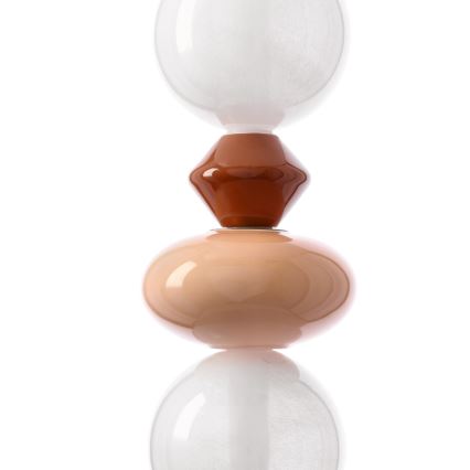 Lustre LED suspenso por cabo FLORES LED/20W/230V dourado/laranja/castanho