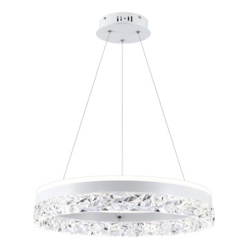Lustre LED suspenso por cabo FROZI LED/32W/230V Ø 50 cm branco