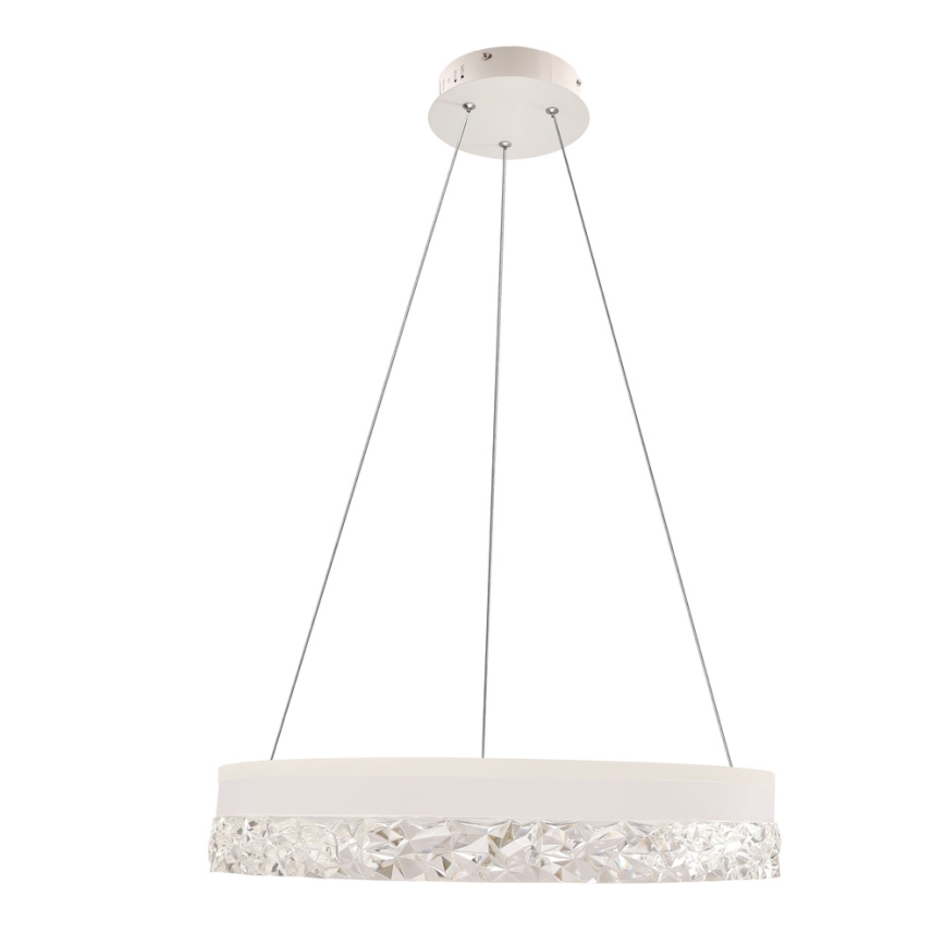 Lustre LED suspenso por cabo FROZI LED/32W/230V Ø 50 cm branco