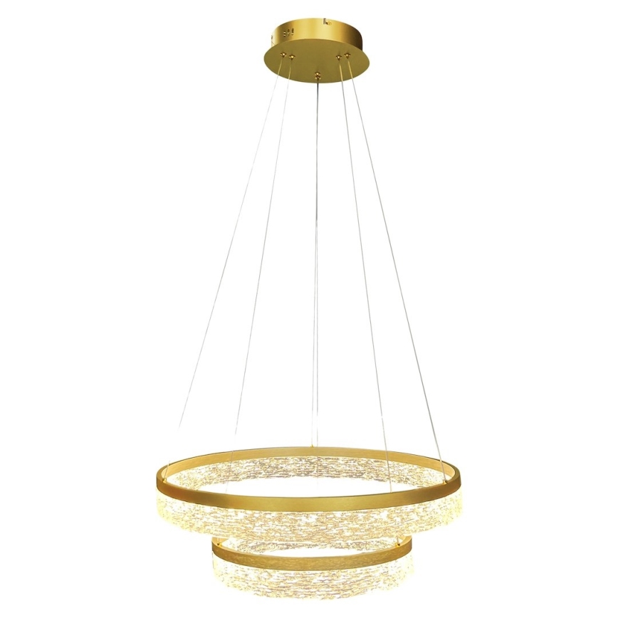 Lustre LED suspenso por cabo GALA LED/54W/230V Ø 60 cm dourado