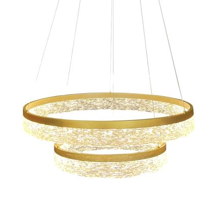 Lustre LED suspenso por cabo GALA LED/54W/230V Ø 60 cm dourado