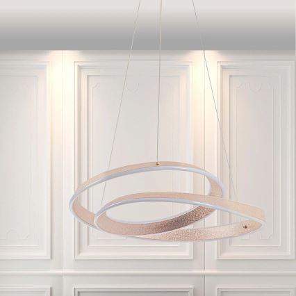 Lustre LED suspenso por cabo GLOW LED/75W/230V 4000K, diâmetro 60 cm, dourado