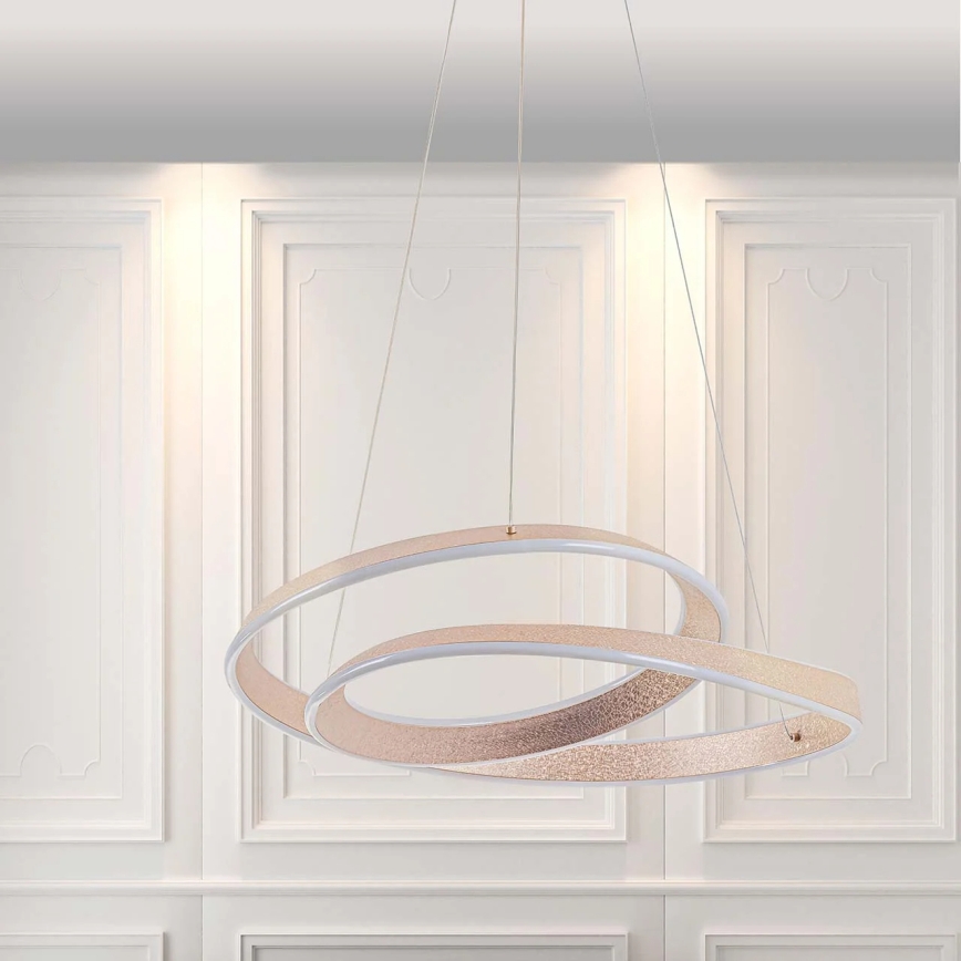 Lustre LED suspenso por cabo GLOW LED/75W/230V 4000K, diâmetro 60 cm, dourado