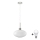 Lustre LED suspenso por cabo HARMA 1xE27/60W/230V Ø 30 cm cromo fosco/branco