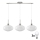 Lustre LED suspenso por cabo HARMA 3xE27/60W/230V cromo mate/branco
