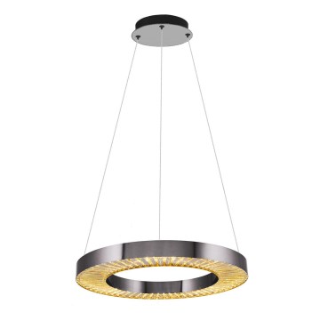 Lustre LED suspenso por cabo JESI LED/35W/230V 3000K Ø 60 cm prata