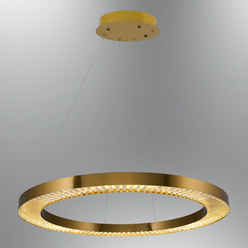 Lustre LED suspenso por cabo JESI LED/90W/230V 3000K diâmetro 100 cm bronze