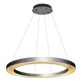 Lustre LED suspenso por cabo JESI LED/90W/230V 3000K diâmetro 100 cm prata