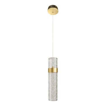 Lustre LED suspenso por cabo LAGOS LED/8W/230V dourado