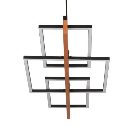 Lustre LED suspenso por cabo LARYSA LED/35W/230V pinho