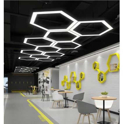 Lustre LED suspenso por cabo LED/20W/230V preto