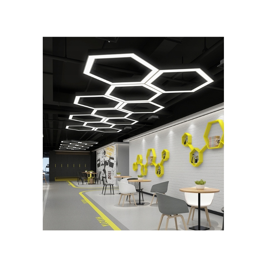 Lustre LED suspenso por cabo LED/20W/230V preto