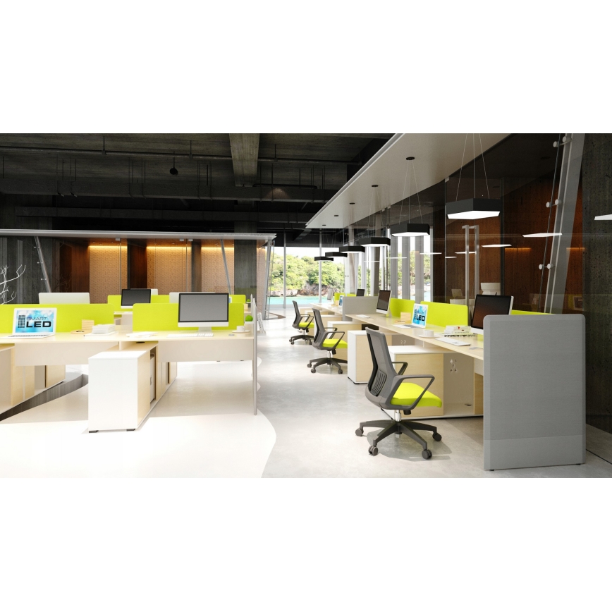 Lustre LED suspenso por cabo LED/20W/230V preto