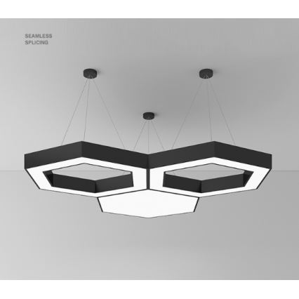 Lustre LED suspenso por cabo LED/20W/230V preto