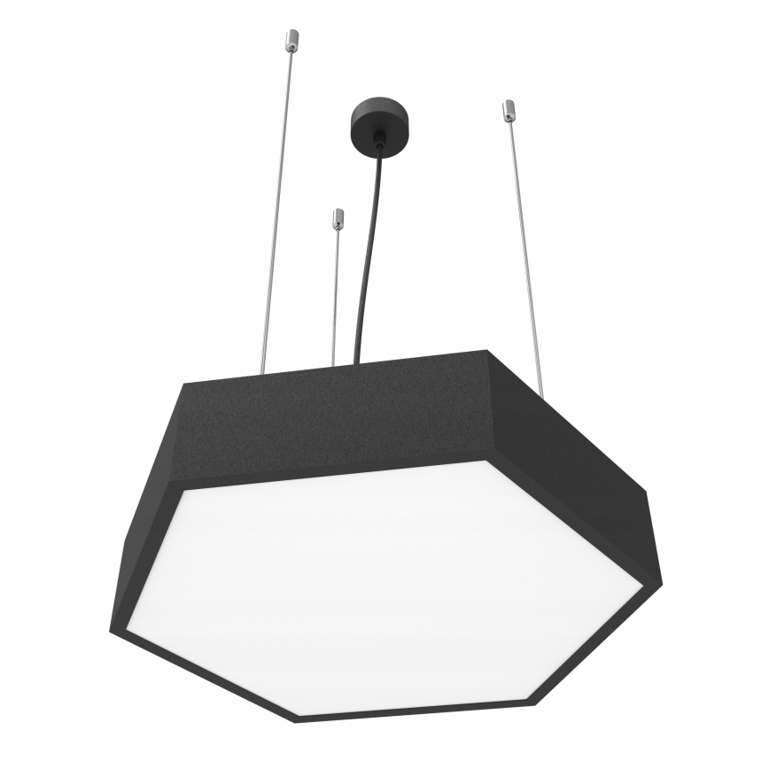Lustre LED suspenso por cabo LED/20W/230V preto