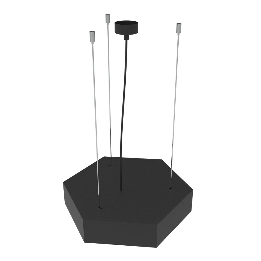 Lustre LED suspenso por cabo LED/20W/230V preto
