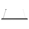 Lustre LED suspenso por cabo LED/44W/230V 4000K 120 cm preto