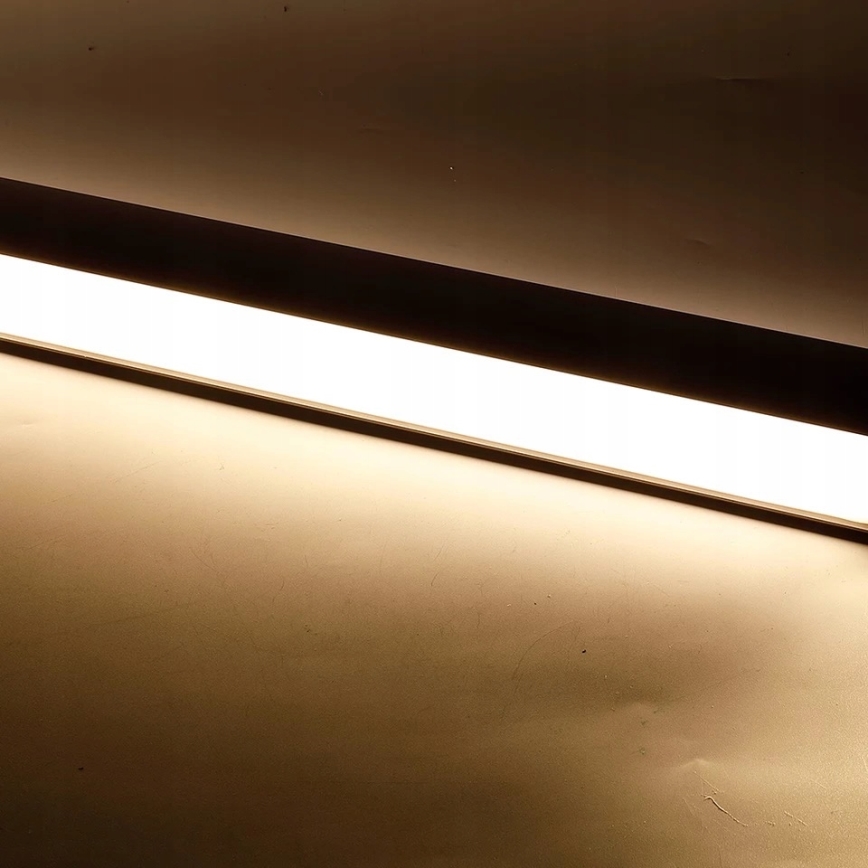Lustre LED suspenso por cabo LED/44W/230V 4000K 120 cm preto