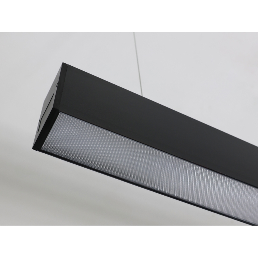 Lustre LED suspenso por cabo LED/55W/230V 3000/4000/6500K 120 cm preto