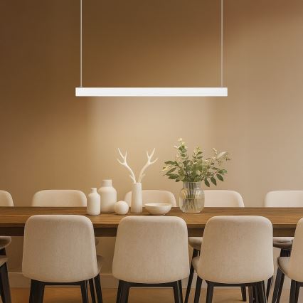 Lustre LED suspenso por cabo LINEA LED/36W/230V 3000/4000/5700K CRI 90 branco