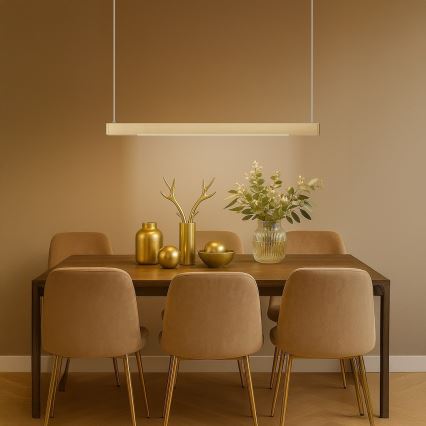 Lustre LED suspenso por cabo LINEA LED/36W/230V 3000/4000/5700K CRI 90 dourado