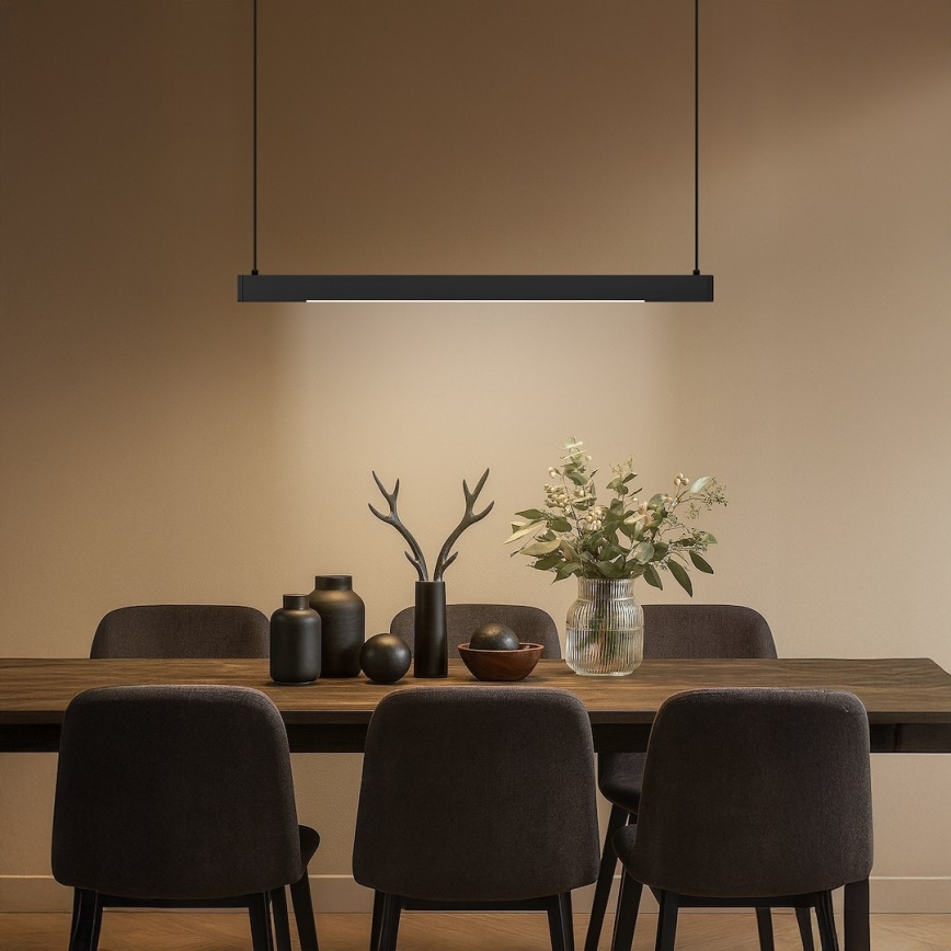 Lustre LED suspenso por cabo LINEA LED/36W/230V 3000/4000/5700K CRI 90 preto
