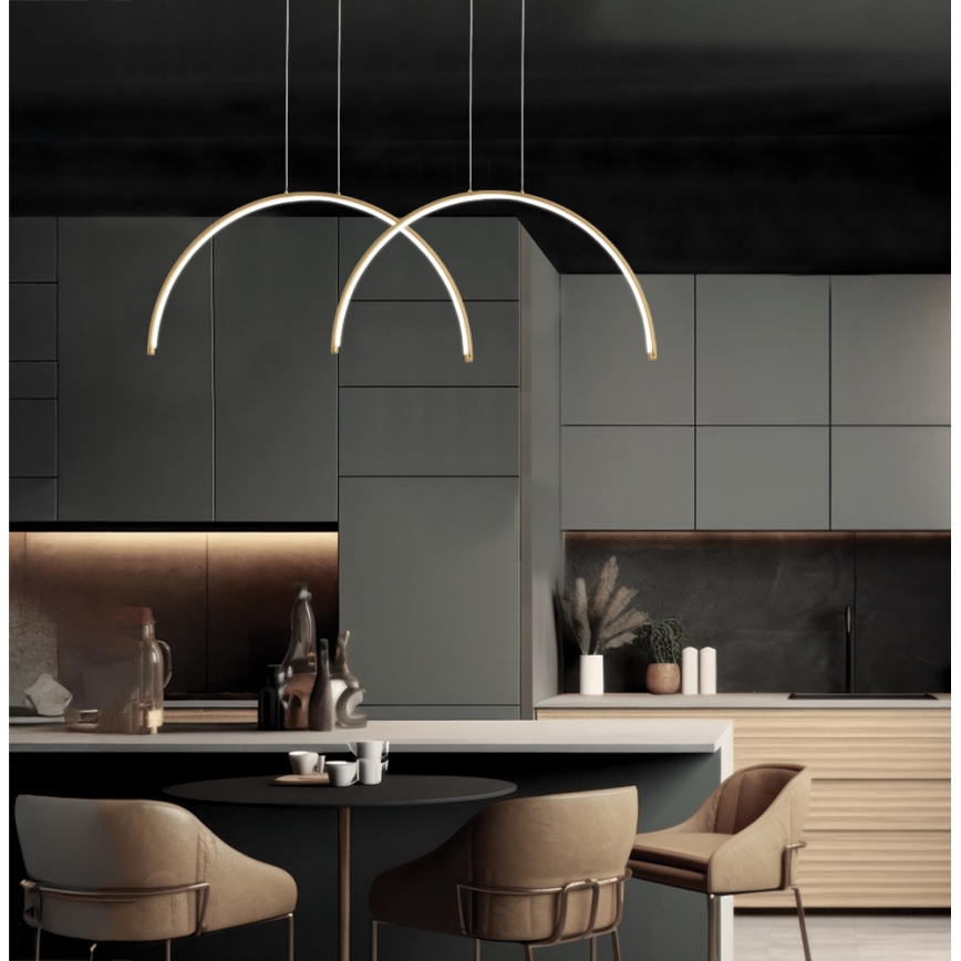 Lustre LED suspenso por cabo MEGAN LED/39W/230V dourado