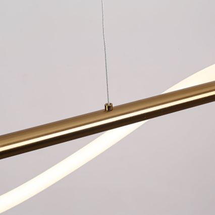 Lustre LED suspenso por cabo MELECA LED/24W/230V 3000/4000/6000K 100 cm dourado