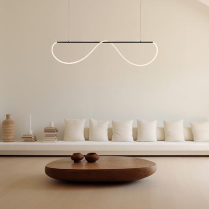 Lustre LED suspenso por cabo MELECA LED/36W/230V 3000/4000/6000K 160 cm preto