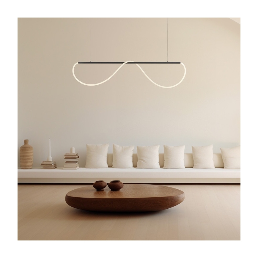 Lustre LED suspenso por cabo MELECA LED/36W/230V 3000/4000/6000K 160 cm preto