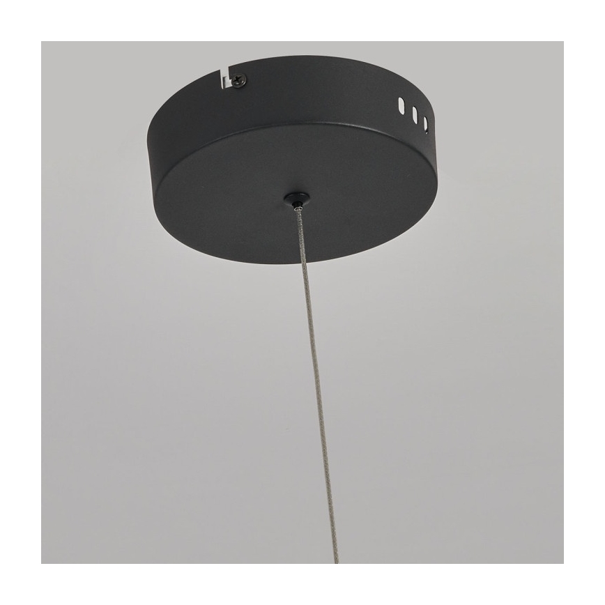 Lustre LED suspenso por cabo MELECA LED/36W/230V 3000/4000/6000K 160 cm preto