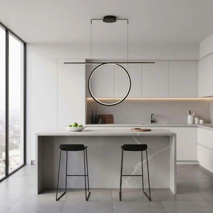 Lustre LED suspenso por cabo ODETTA LED/42W/230V 4000K preto